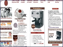 Aper�u du site Chacun Son Caf� - machines expresso � dosettes et capsules de caf�