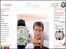 Aperçu du site Rotatio - vente de montres et chronomètres