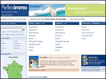 Aperu du site Refleximmo - annonces immobilires : vente, achat, location