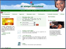 Aperu du site Air Sngal International - compagnie arienne sngalaise