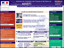 Aperu du site MINEFI - portail du Ministre de l'conomie et des Finances
