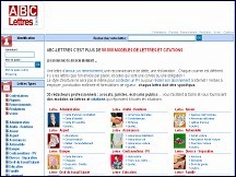 ABC Lettres - mod�les de lettres