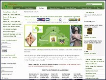 Aperu du site Afrique Essences - commerce quitable africain, produits naturels