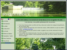 Aperçu du site Location bateaux, tourisme fluvial avec boat-in-france.fr