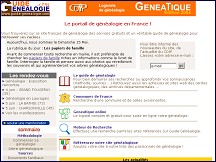 Aperu du site Guide-Genalogie.com - le site des passionns de gnalogie