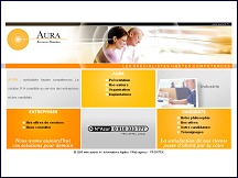 Aperu du site Aura - agence intrim et emplois CDI, spcialiste de hautes comptences