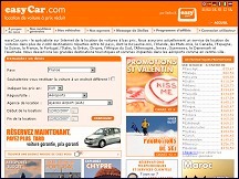 Aperu du site EasyCar - location de voitures  bas prix