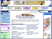 Aperçu du site Modèles de lettres