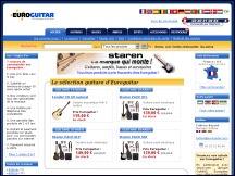 Aperçu du site Euroguitar - la boutique des guitaristes
