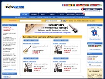 Aper�u du site Euroguitar - la boutique des guitaristes