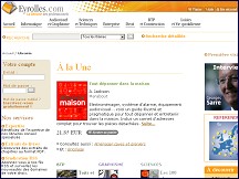Aperçu du site Librairie Eyrolles