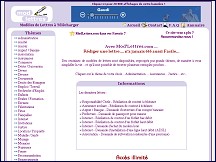 Aperçu du site Modèle de lettres - des centaines à télécharger