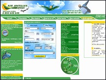 Aperu du site Air Antilles - compagnie arienne rgionale des Carabes