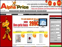 Aperu du site Alpha Price - lectromnager au prix discount