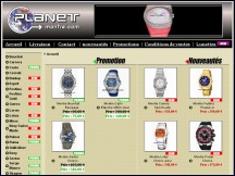 Aperu du site Planet Montre - vente en ligne de montres de marque