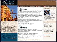 Aperçu du site Fourgoux & Associés - cabinet Avocats, Paris et Bruxelles