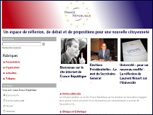 Aperu du site France Rpublique - espace de rflexion politique