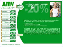 Aperu du site AMV Assurance - spcialiste de l'assurance moto