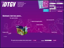 Aperu du site iDTGV - guide du voyageur TGV SNCF, rservation billets TGV