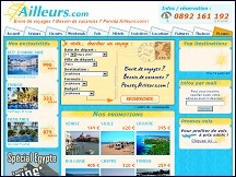 Aperu du site Ailleurs Voyages - rseau agences de voyage, vente voyages en ligne