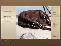 Aperçu du site Gucci - boutique Gucci en ligne