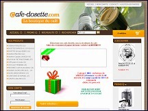 Aperu du site Cafe-Dosette.com - la boutique du caf en dosettes