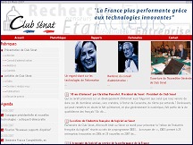 Aperu du site Club Snat - espace de rflexion politique pour la France