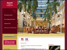 Aperçu du site Hôtel Marriott Champs-Elysées Paris