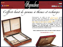 Aperu du site Ayousbox - coffrets cadeaux en bois haut de gamme