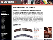 Aperu du site WatchStyle - bracelets pour montres, bracelets en cuir ou acier