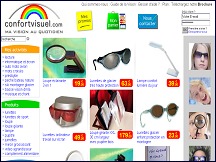 Aperu du site Confort Visuel - lunettes, produits optiques pour la vision