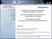 Aperçu du site Copernic Avocats - droit des affaires français et polonais