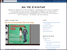 Aperu du site Ma vie d'Avatar - blog relatant la vie d'un rsident Second Live