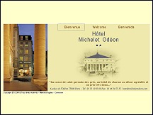 Aperçu du site Hôtel Michelet Odéon - Saint-Germain-des-Prés Paris