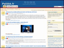 Aperu du site Politikk- site communautaire ddi  la politique franaise