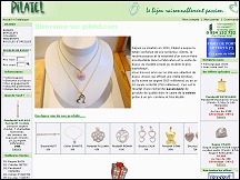 Aperu du site Pilatel - boutique de bijoux, fabrication bijoux sur commande