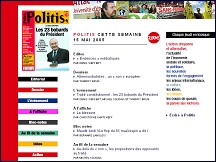 Aperçu du site Politis