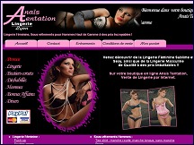 Aperçu du site Anaïs Tentation - lingerie féminine et sous-vêtements homme