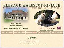 Aperu du site Elevage Walescott Kinloch - spcialiste des terriers ecossais