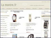 Aperu du site La-Montre.fr - vente en ligne de montres Boccia en titanium