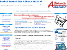 Aperu du site Alliance Habitat - portail immobilier: conseils, petites annonces