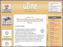 Aperu du site uZine - blog collectif consacr aux enjeux de l'internet