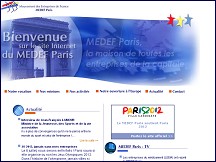 Aperçu du site MEDEF Paris