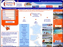 Aperu du site Location Vacances Express - comparateur de prix de locations vacances