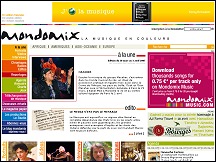 Aperu du site Mondomix - musiques du monde, musiques traditionnelles
