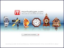 Aperu du site Mon Horloger - boutique de l'horlogerie, vente de montres en ligne