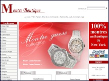 Aperçu du site Montre Boutique - vente de montres de marque en direct des USA
