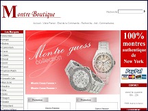 Aper�u du site Montre Boutique - vente de montres de marque en direct des USA