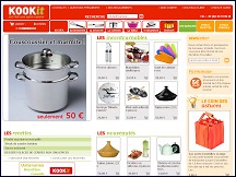 Aperu du site Kookit - ustensiles de cuisine et arts de la table