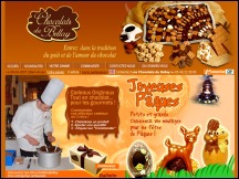 Aperu du site Chocolats du Bellay - vente de chocolats et de la confiserie